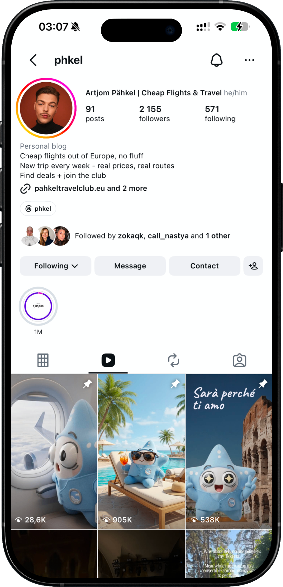 Instagrami profiil aastal 2026