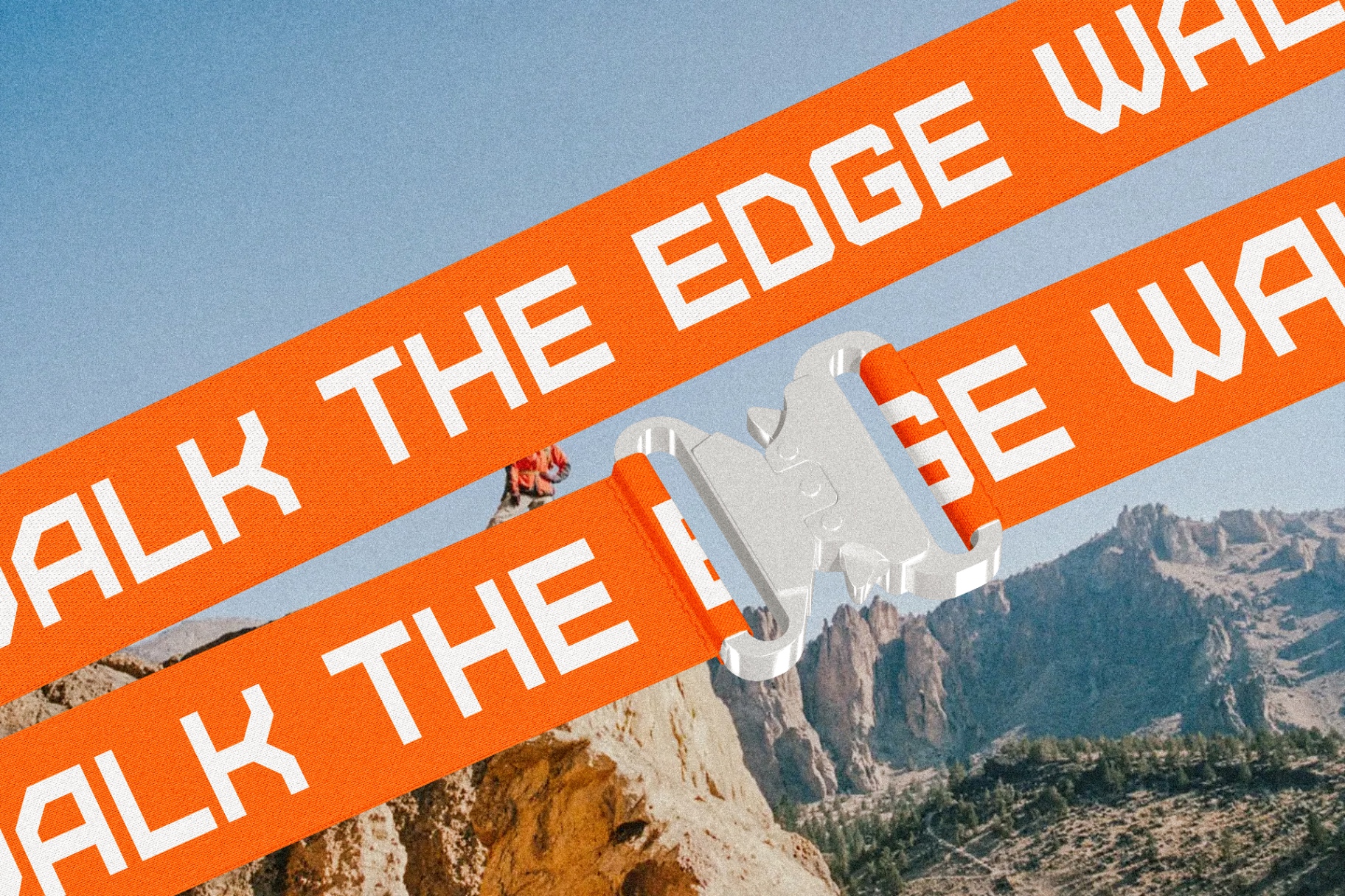 Ridge, Walk the Edge webbing detail